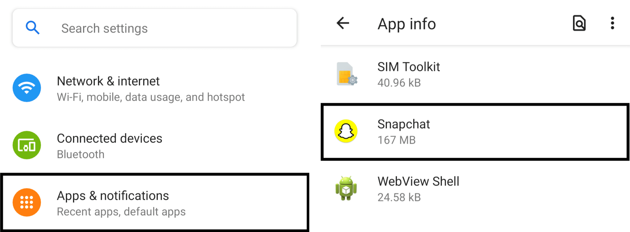 turn on notification settings on Android