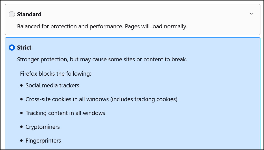 turn off tracking protection on Firefox web browser to fix Paramount Plus keeps buffering, not working, playing or loading