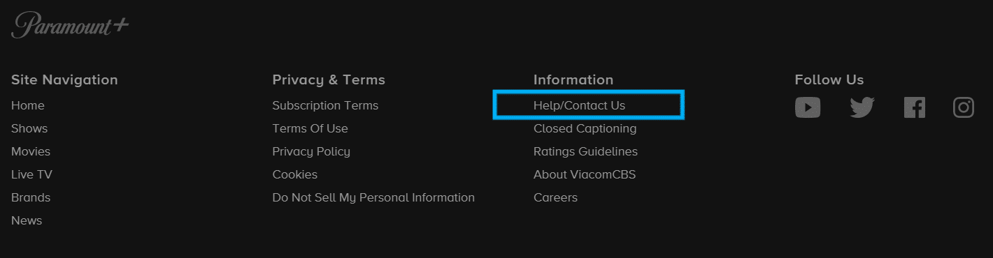 contact Paramount Plus Support Center through official website to fix Paramount Plus keeps buffering, not working, playing or loading